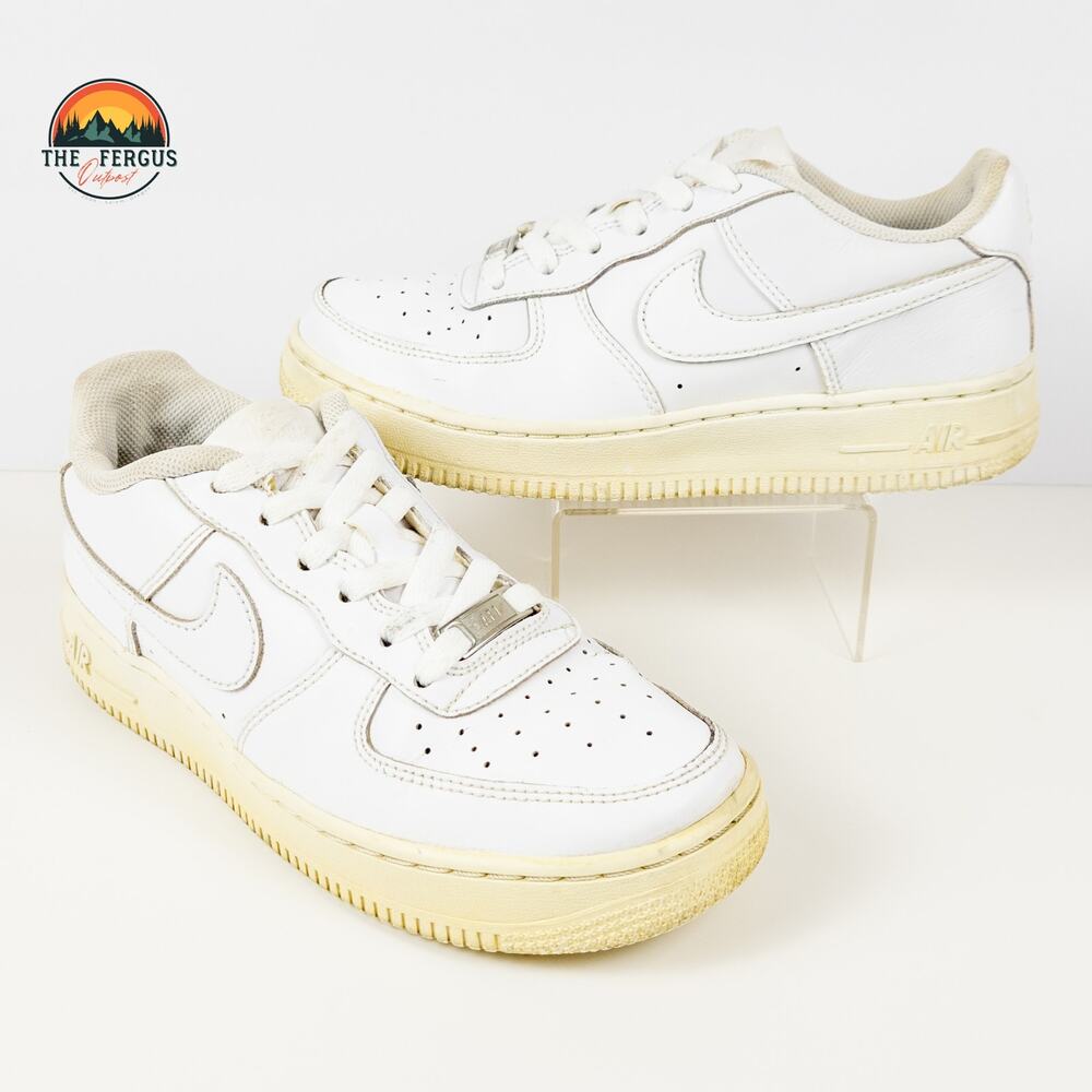 Nike Shoes Air Force 1 Sneakers White Leather 314192-117 Youth 5.5 Womens 7